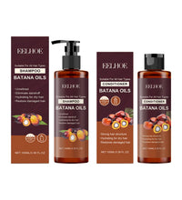 Batana Oil Shampoo Conditioner Set Oil Control Anti Dandruff Scalp Hair Treatment Split Ends Anti Frizz Hair Loss Hair Care Set - BlissFully