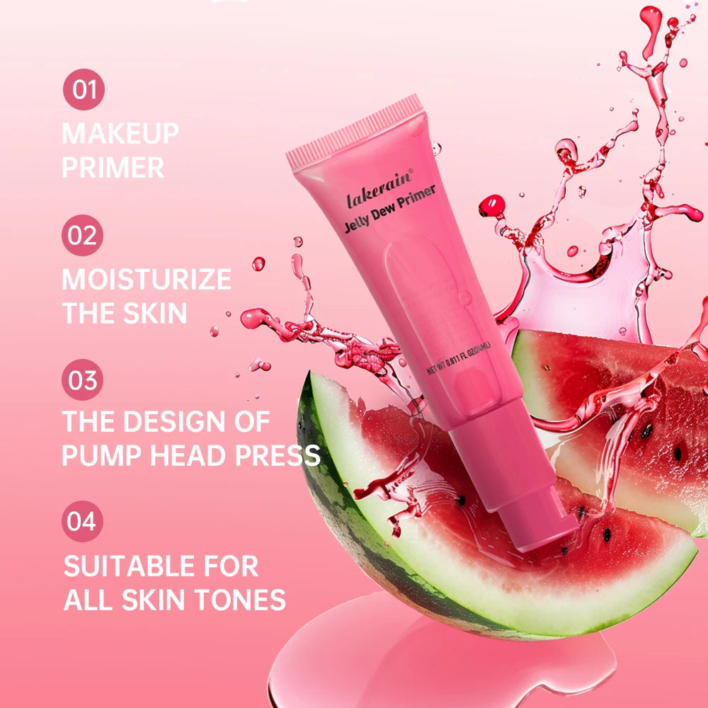 Lakerain Jelly Dew Primer Makeup Long Lasting Moisturising Semi-transparent Jelly Texture Pre Makeup Base Cream Cosmetics