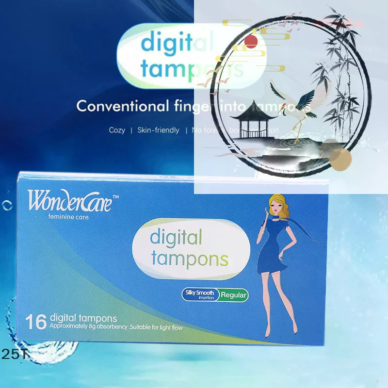 16Pcs/Box Super Absorbency Regular Cotton Tampons Women Menstruation Protection