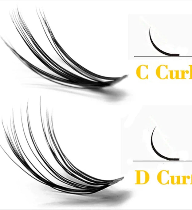 20/30D Mink Eyelashes Natural Eyelash bunches 1 box/60 bundle 3D Russian individual Eyelash Cluster Makeup Tool Lashes Wholesale