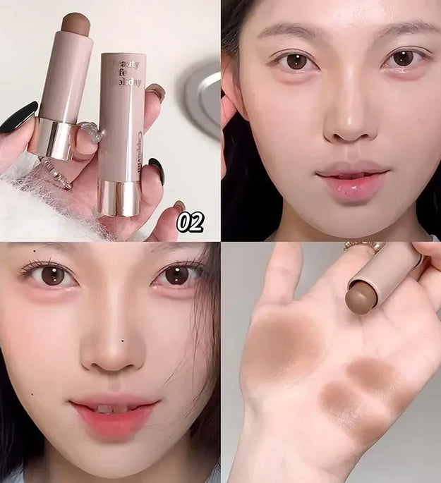 Waterproof Nose Shadow Contouring Bronzer Highlighters Stick Matte Grey Brown Bronzer Contouring Stick Face Brighten Cosmetics