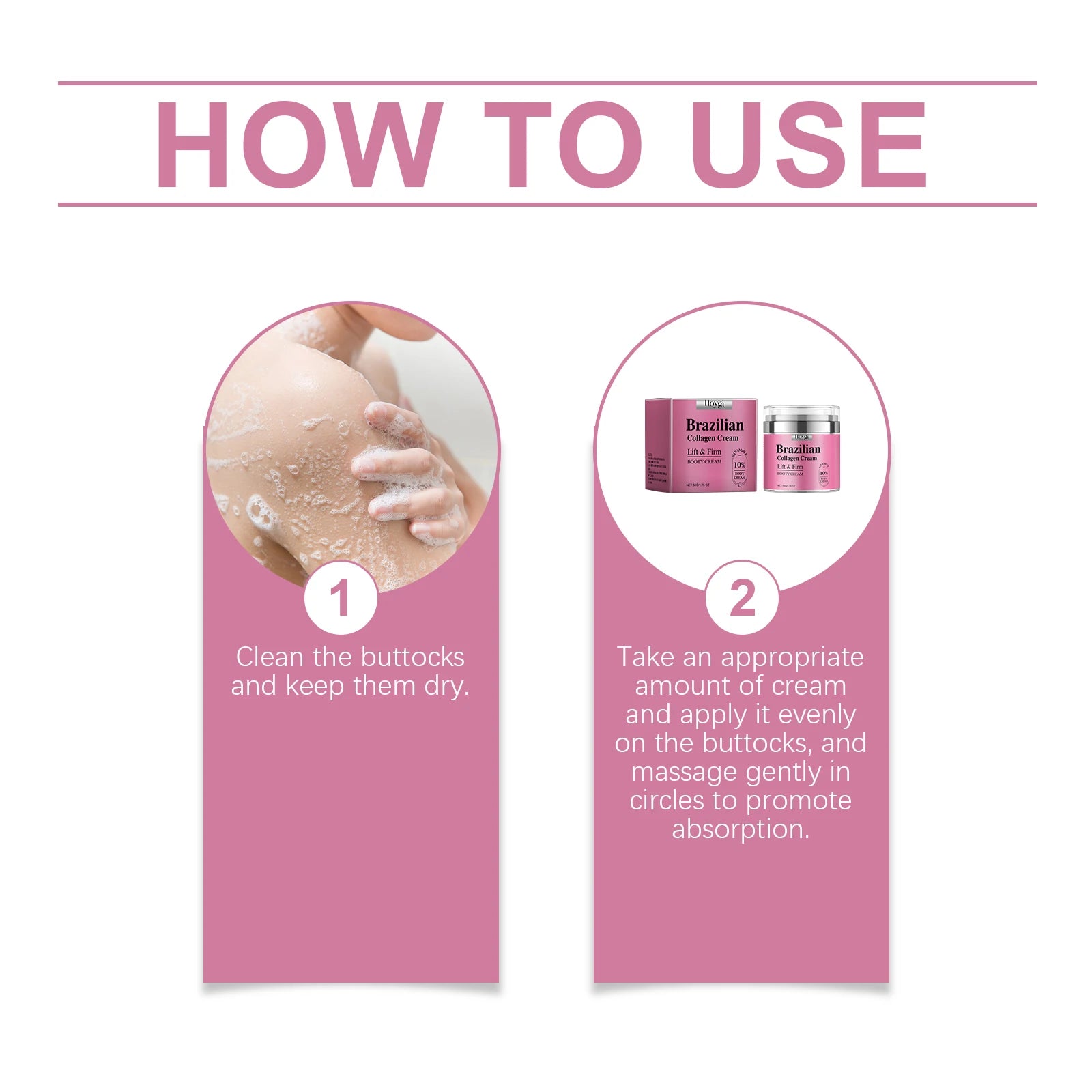 Firming Skin Buttock Cream Improves Skin Sagging Increases Elasticity Reduces Fine Lines Shapes Lifts Buttocks Massage Care