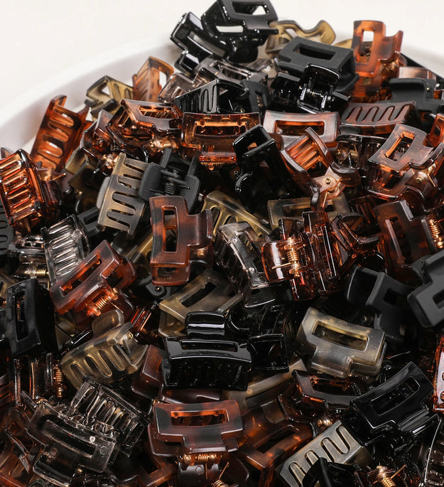 12/24/30Pcs Mini Flower Hair Claw Clips Pack for Women Girl Cute Hair Accessories Creaseless Styling for Bangs Tiny Hair Styling