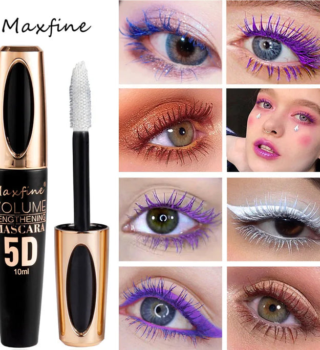 5D Silk Mascara with Big Eyes, Strong and Lasting Black Content and Length, Waterproof and Non-caking, and Prolonged Mascara.