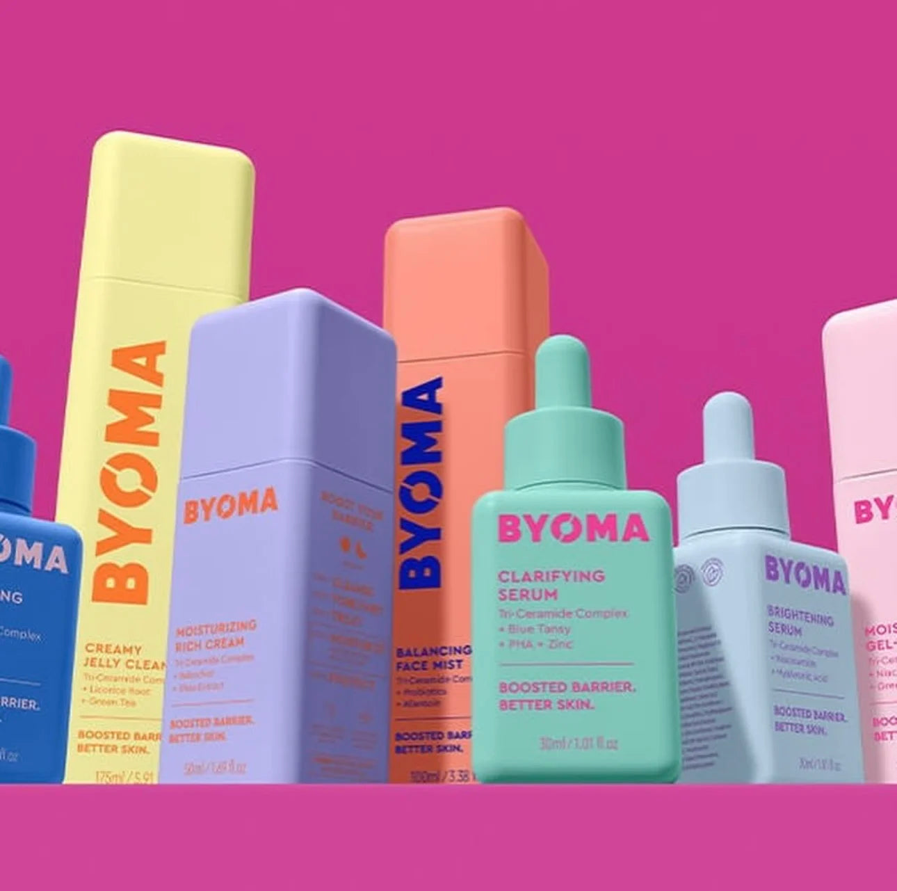 Original Boost Barrier Gentle Better Essence Skincare BYOMA Phyto-Mucin Glow Serum Hydrating Recover Oil Moisturizing Gel-Cream