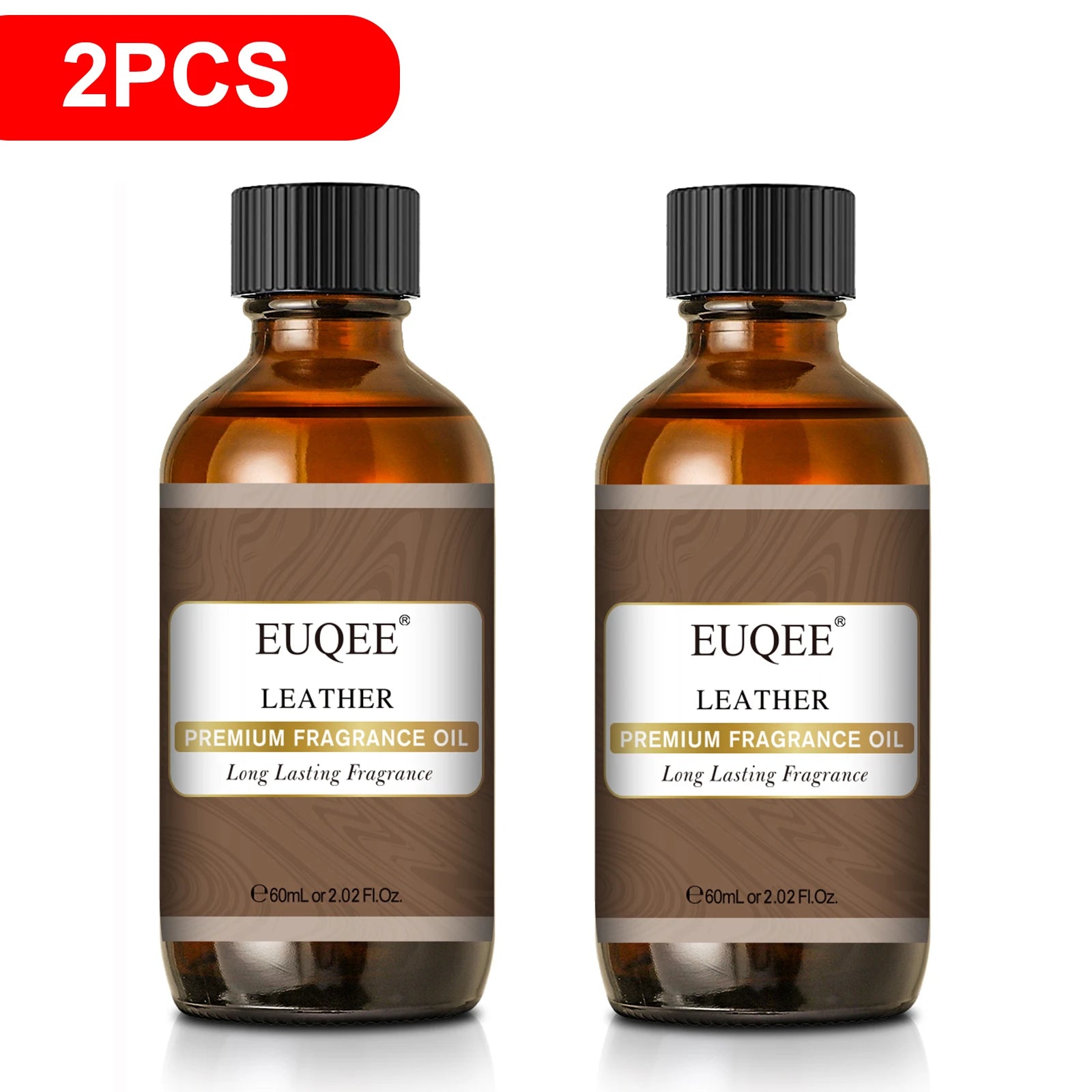 EUQEE 60ml Men's Fragrance Oils with Glass Dropper Leather Dragons Blood Forest Pine Chocolate Aroma Oils For Car Diffusion