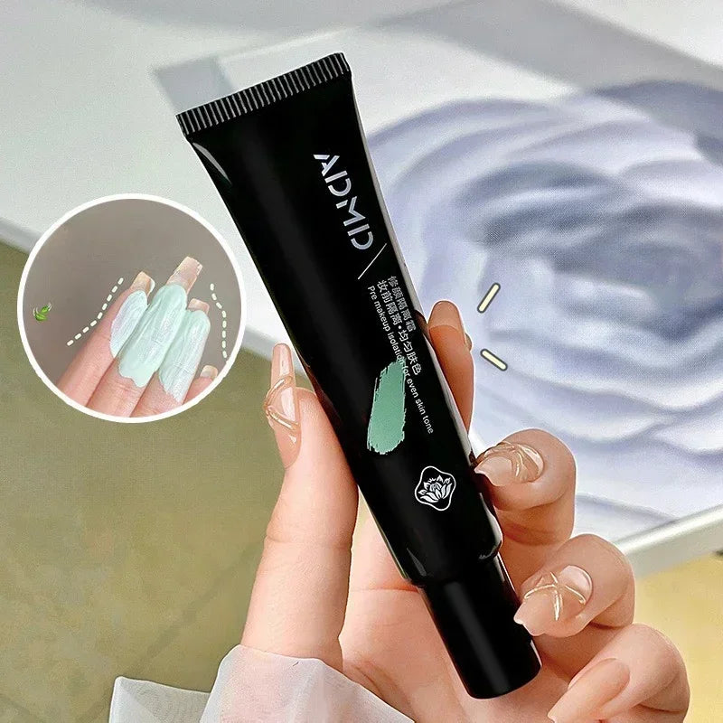 Face Makeup Primer BB Cream Contour Color Isolation Cover Red Acne Scars Barrier Waterproof Foundation Natural Makeup Base Cream