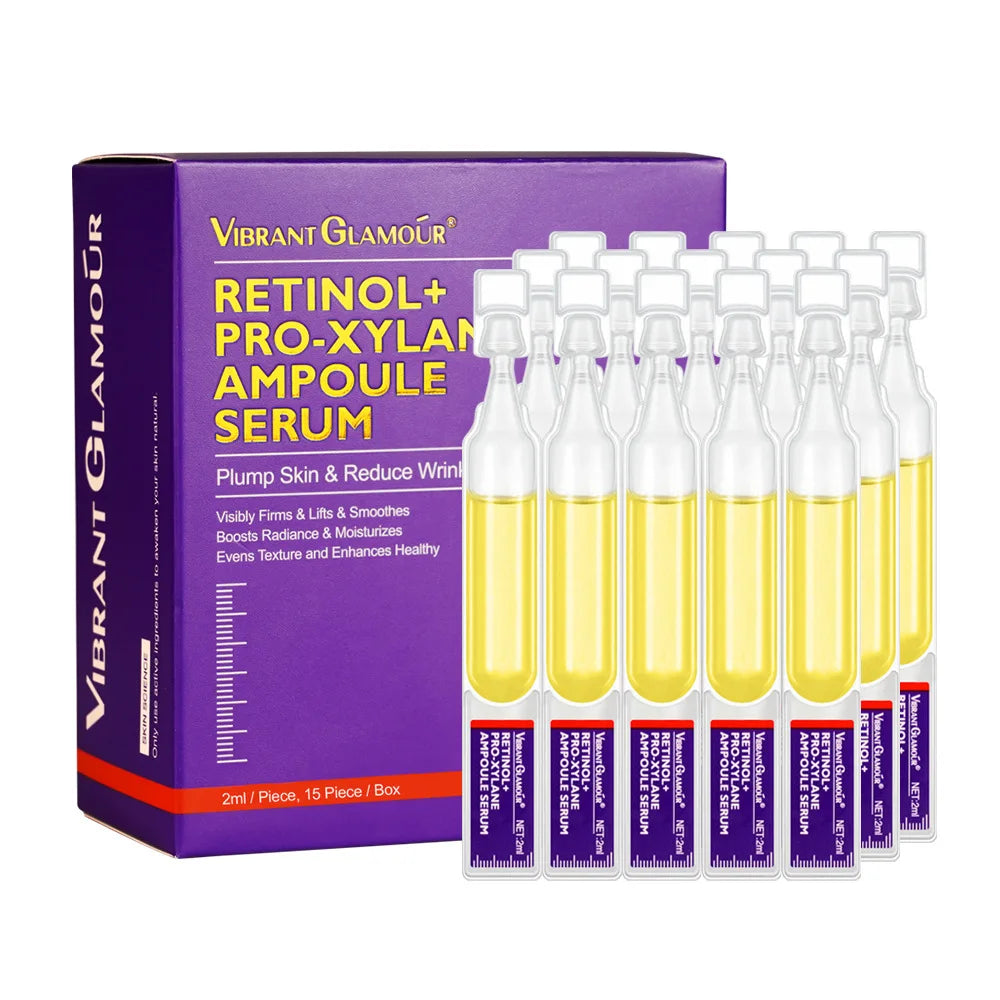 Retinol + Pro-xylane Ampoule serum  Repairs Strengthens The Skin And Diminishes Fine Lines Face Beauty Skin Care 15pcs - BlissFully
