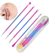 4PCS Acne Blackhead Comedone Black Spot Pimple Blemish Remover Skin Care Women Beauty Acne Treatment Pore Cleanser Needle Hook - BlissFully