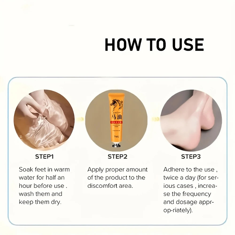 SUYARUN Premium Horse Oil Hand Foot Care Stick-Intense Moisturizing&Repairing Balm for Dry Cracked Skin, Cream for Hands, Feet.