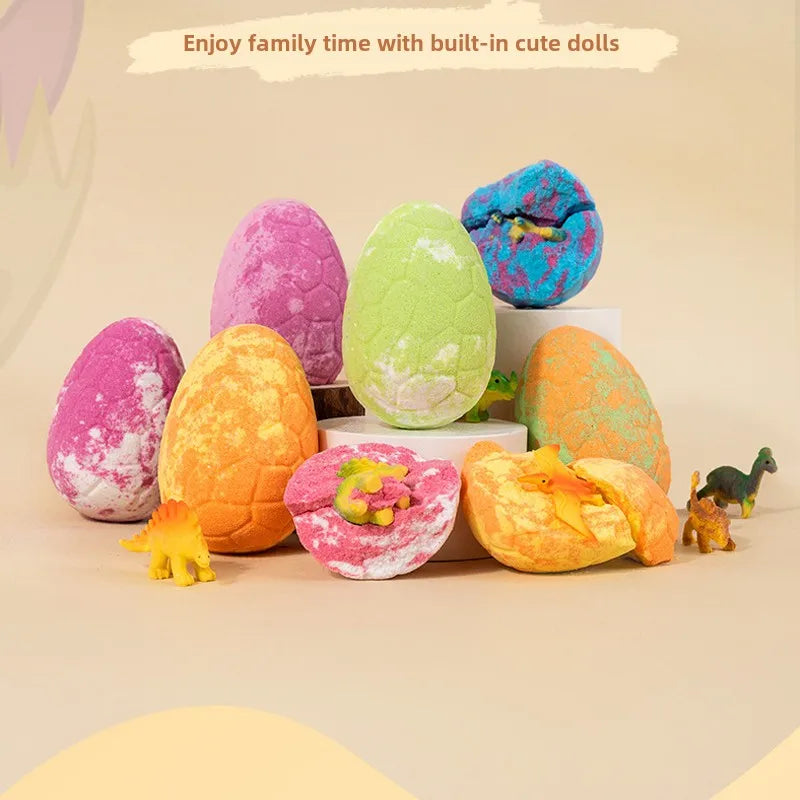 Surprising children's explosive bath salt ball dinosaur egg themed bubble bath is an ideal birthday gift for sons and daughters