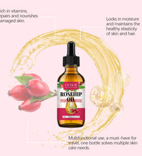 Organic Rosehip Oil Antioxidant Improve Fine Lines Wrinkles Firming Lifting Repair Moisturizer Nourish Smooth Hair Skin Care Oil - BlissFully