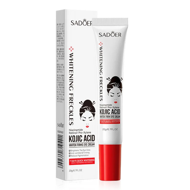 SADOER Kojic Acid Retinol Eye Cream Anti Dark Circles Remove Eye Bags Moisturizing Firming Beauty Eyes Skin Care Products - BlissFully