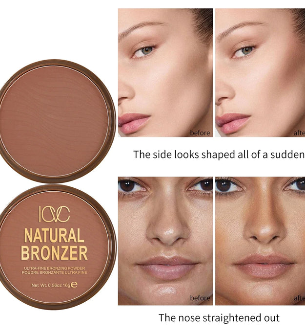 Dark Skin Bronzer Contour Palette Matte Brown Nose Shadow Cheek Profile Powder Natural Face Modify Concealer Nude Makeup Setting