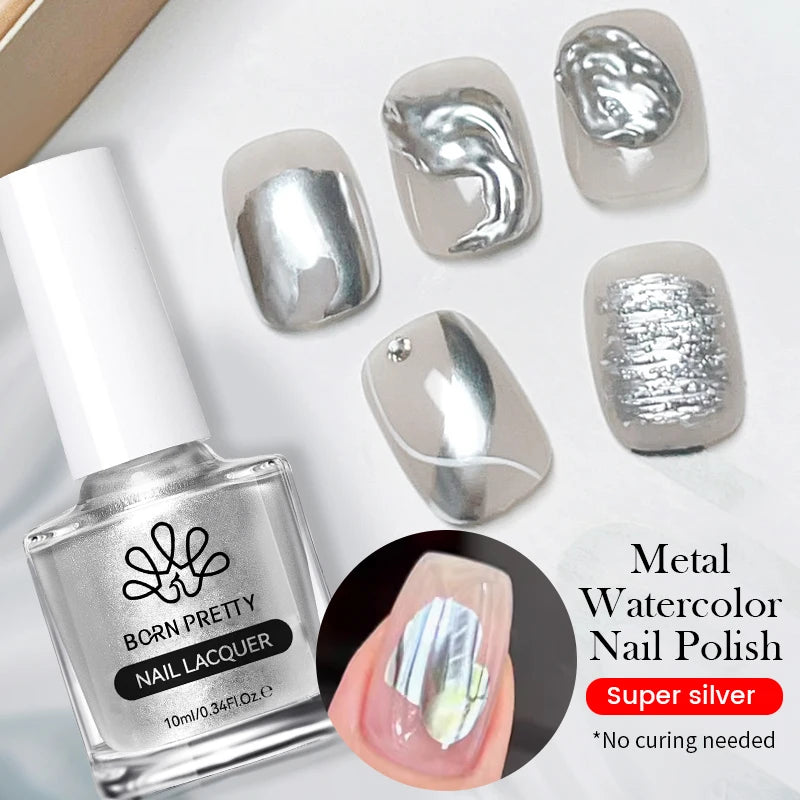 BORN PRETTY 10ml Cat Magnetic Gel Sparkling Ultra Gold Glitter Soak Off UV LED Gel Nail Art Varnish Manicure Valentine's Day