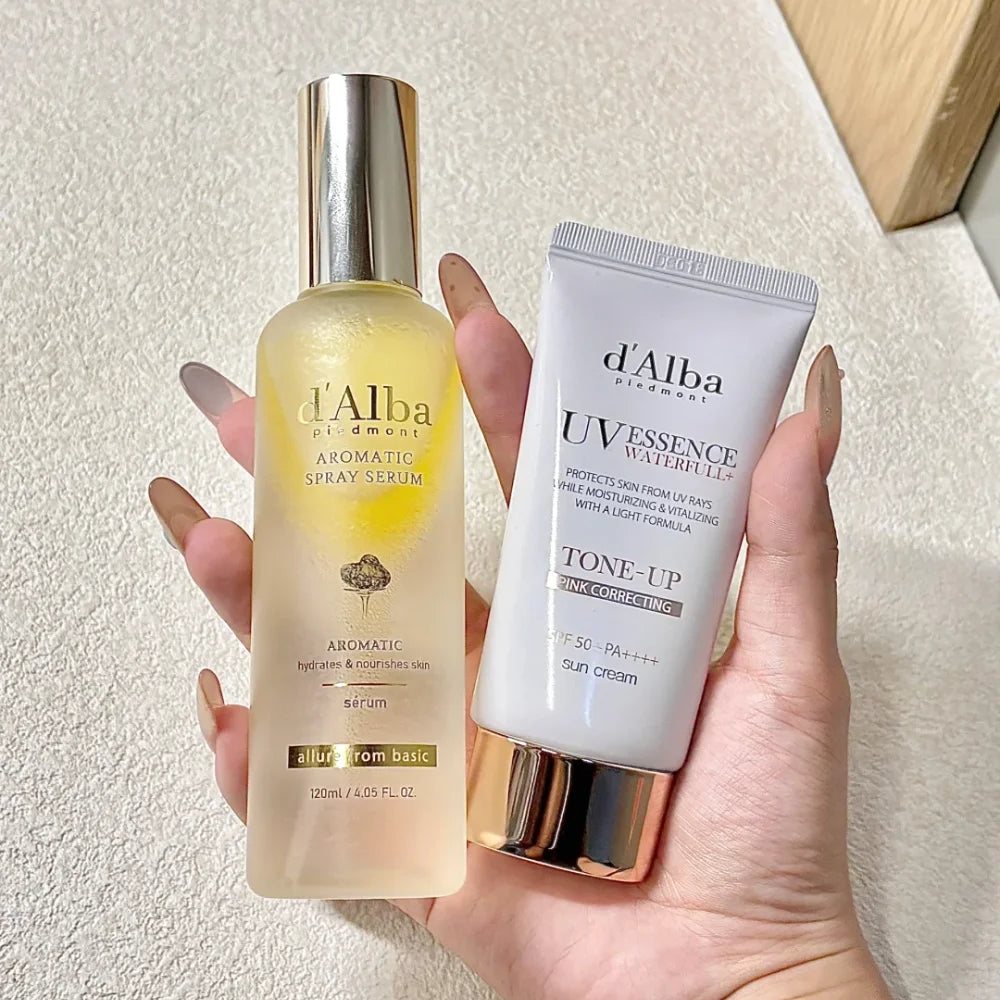 D'Alba White Truffle Aromatic Spray Serum Initial Mist Face Moisturizer Light-weight Soothing PA++++ SPF50+ Sunscreen Skin Care - BlissFully