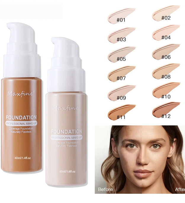 Liquid Foundation Effective Concealer Waterproof Sweat-resistant Makeup Professional Cosmetics