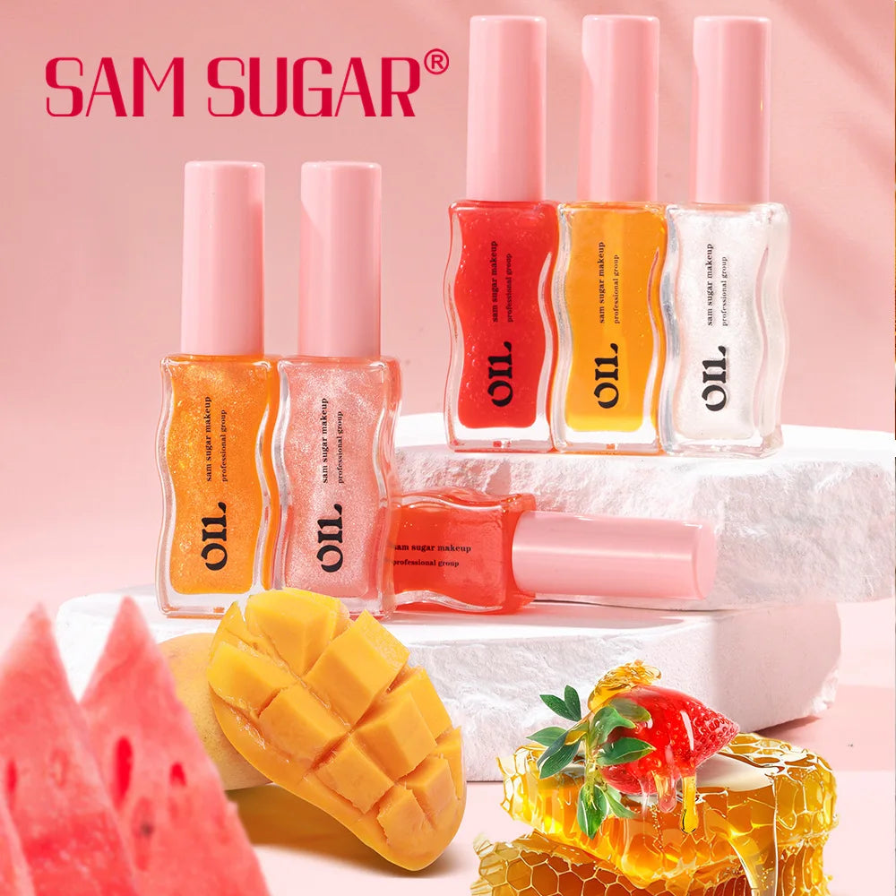 Fruit Honey Essence Lip Oil Sexy Plump Lip Jelly Strawberry Tinted Lip Liquid Waterproof Moisturize Oil Lipgloss Makeup Makeup