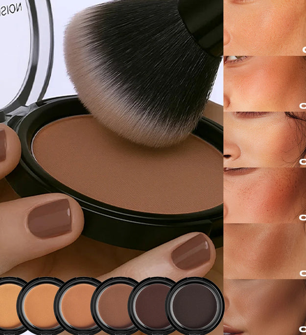 Silky Matte Bronzer Setting Makeup Contour Powder Long lasting 3D Face Shaping Concealer Deep Contouring Nose Shadow Palette