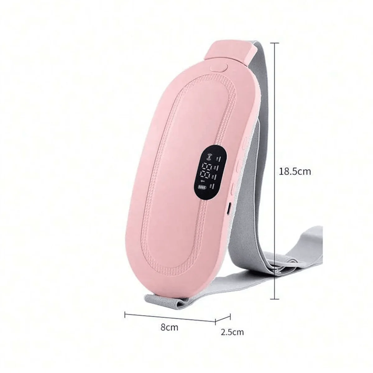 Electric Menstrual Heating Belt for Women Adjustable Waist Heating Pad Vibrator Menstrual Spasm Massager for Comfort Relief