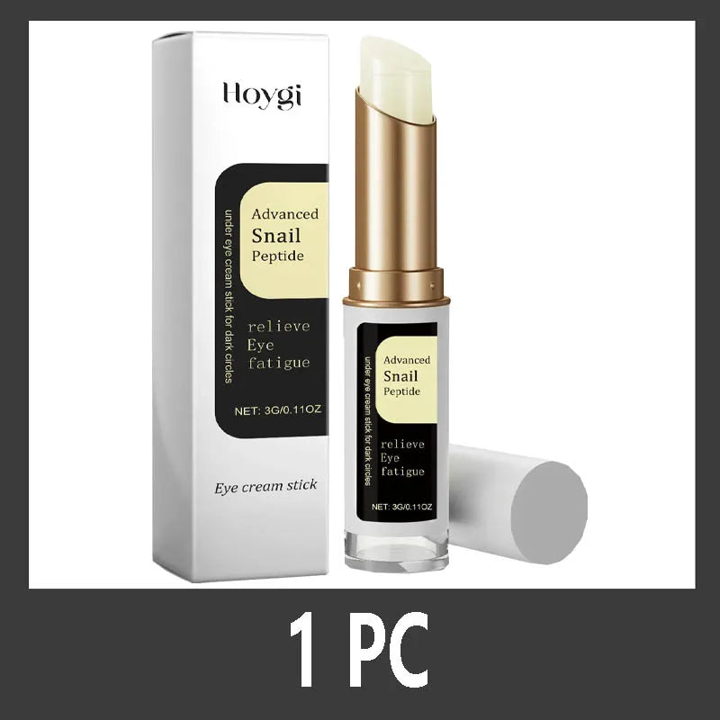 Snail Peptide Eye Cream stick reduce Dark Circles Eye Bags Firming Brightener Anti aging nourishing moisturize Eye Cream - BlissFully