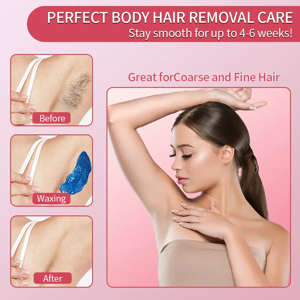 Viilife 50/100g Wax Beans Hot Film Hard Wax Depilatory Hard Hair Removal Bean Waxing Bikini Face Legs Body Hair Removal Unisex