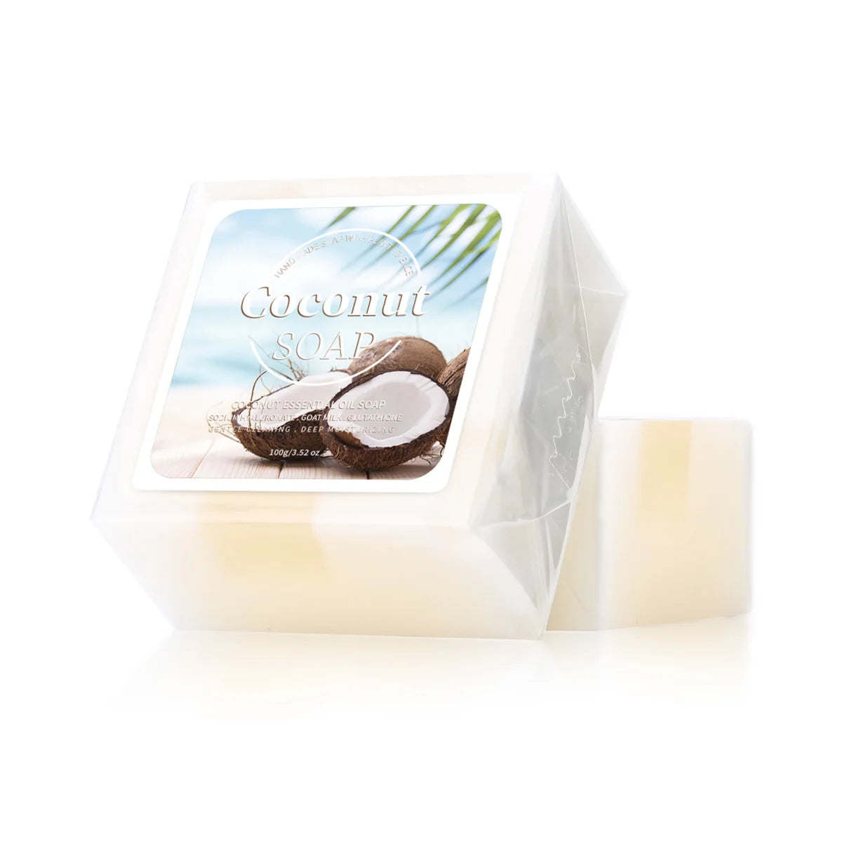 100g B+ Coconut Milk Organic Pure Plant Extract  Handmade Soap Facial Treatment Acne Goat Milk Soap