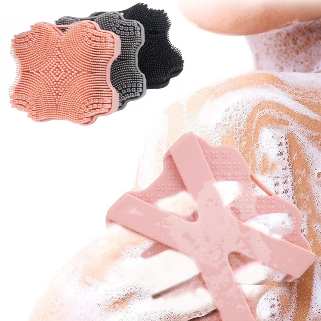 Exfoliating Silicone Bath Brush Cleanser No Slip Silicone Body Scrubber Cleansing Massage Body Care Shower Massage Bathing Brush