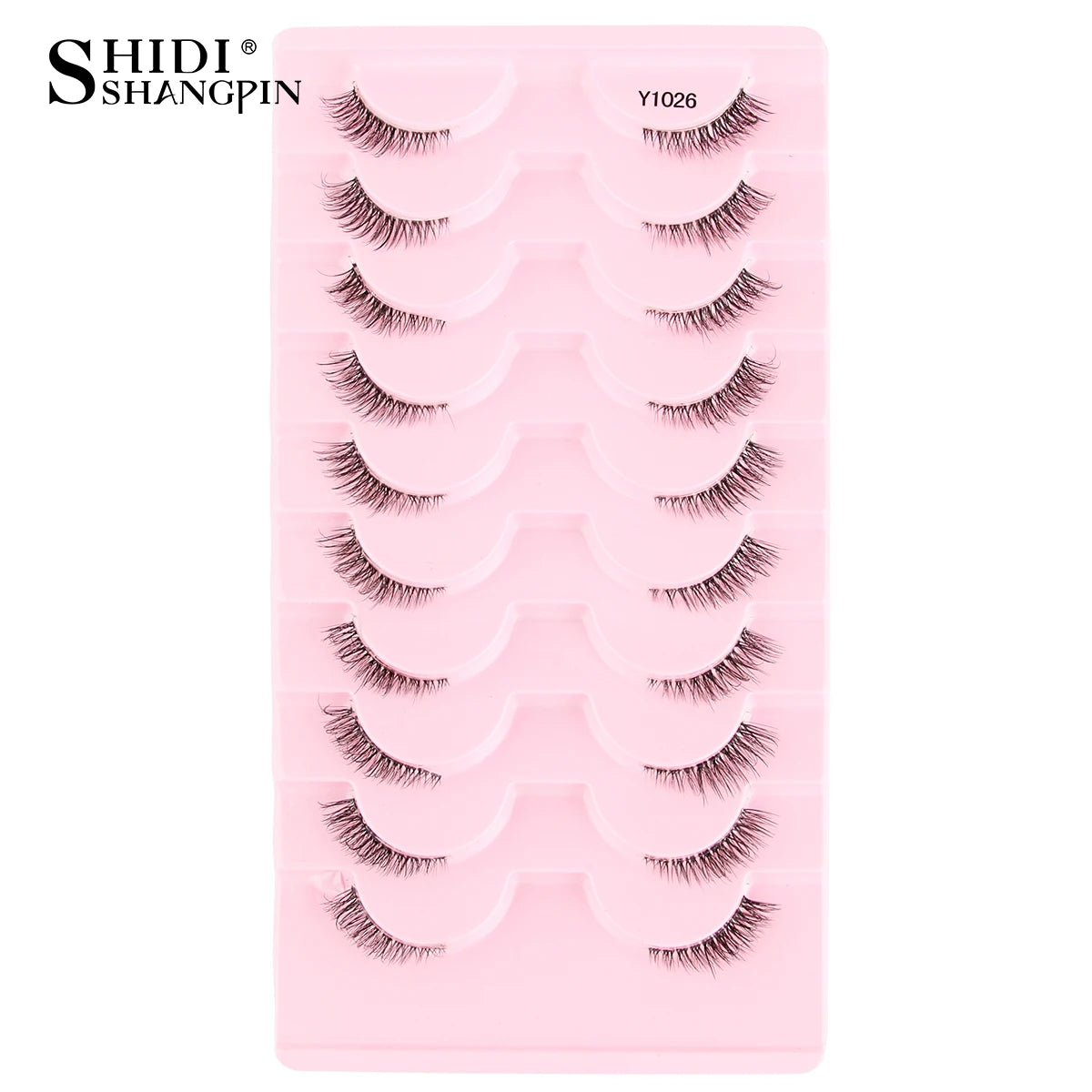 New Half Eyelashes False Lashes 10 Pairs 3D Mink Lashes Natural Eyelash Extension Cat Eye Eyelashes Makeup faux Cils Fox Lash