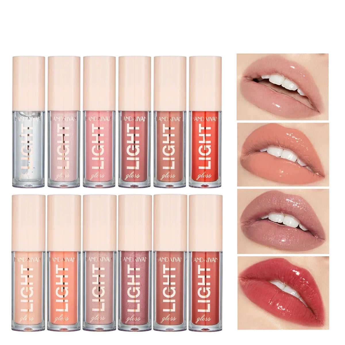 Waterproof Mirror Nude Lip Gloss Long Lasting Moisturizing Colour Rendering Non Sticky Cup Liquid Lipstick Lips Makeup Cosmetics