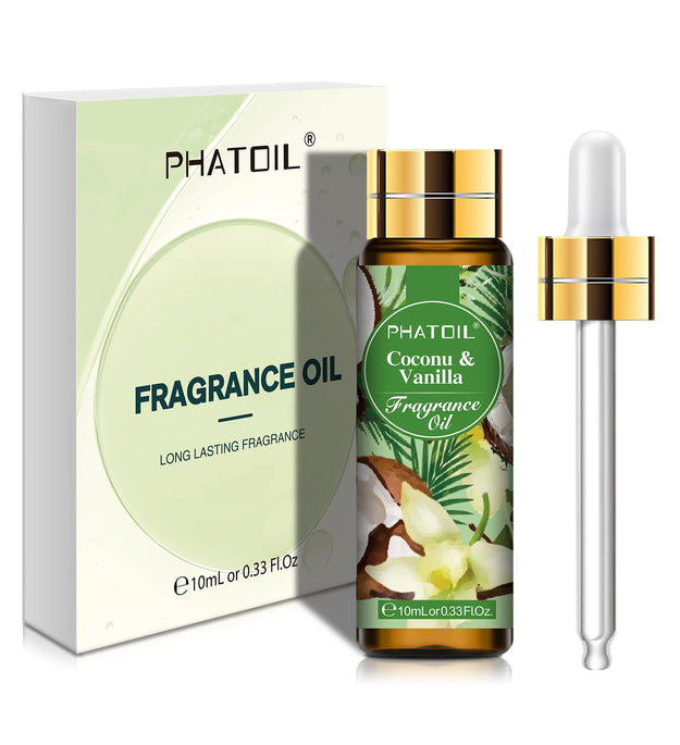 PHATOIL 10ml Fragrance Oil For Women Strawberry Peach Angel Sea Breeze Coconut & Vanilla Bubble Gum Aromatherapy Fragrance Oils