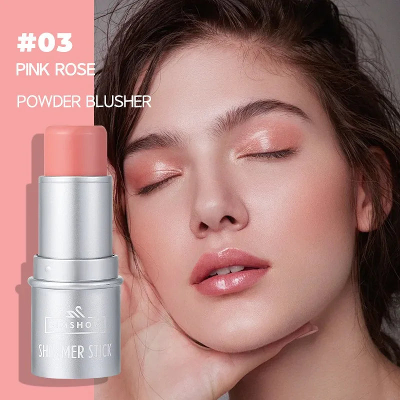 Face Brown Contouring Bronzer Stick Multifunctional Highlighter Blush Silkworm Brightening Sculpt Facial Outline Shadow Cosmetic