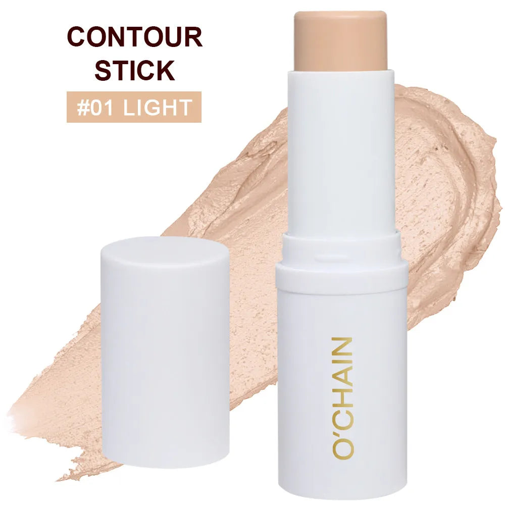 Contour Stick Cream Long-wear Lightweight Stick Easy to Sculpt Face Natural Concealer Bronzer Contouring Makeup Pen