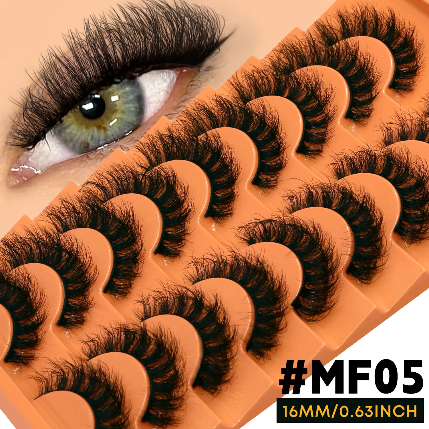 VELTRINAY Cat Eye Lashes False Lashes 3D Faux Mink Lashes Fluffy Volume Strip Lashes Cat Eyelashes Lashes Fake Eyelashes Makeup