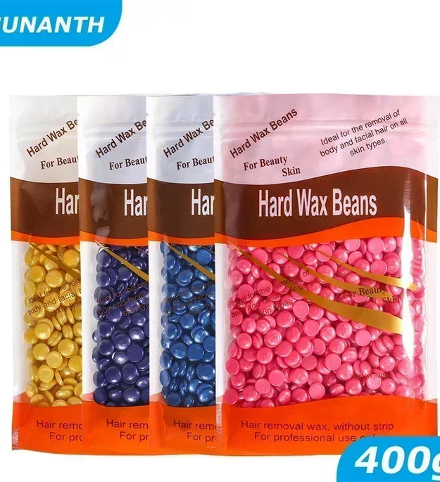 500g/400g/200g Hard Waxing Wax Beans for Hair Removal Hot Film Wax for Wax Heater Machine Depilatory Wax Beads for Whole Body
