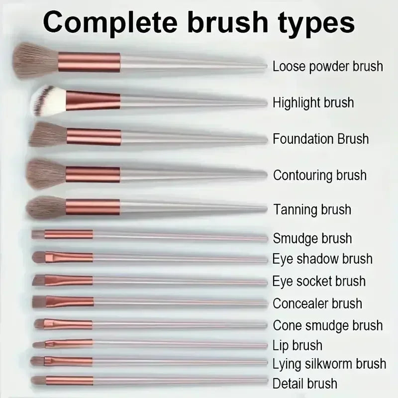 Makeup Brush Set Soft Fluffy Professiona Cosmetic Foundation Powder Eyeshadow Kabuki Blending Make Up Brush Beauty Tool Makeup - BlissFully