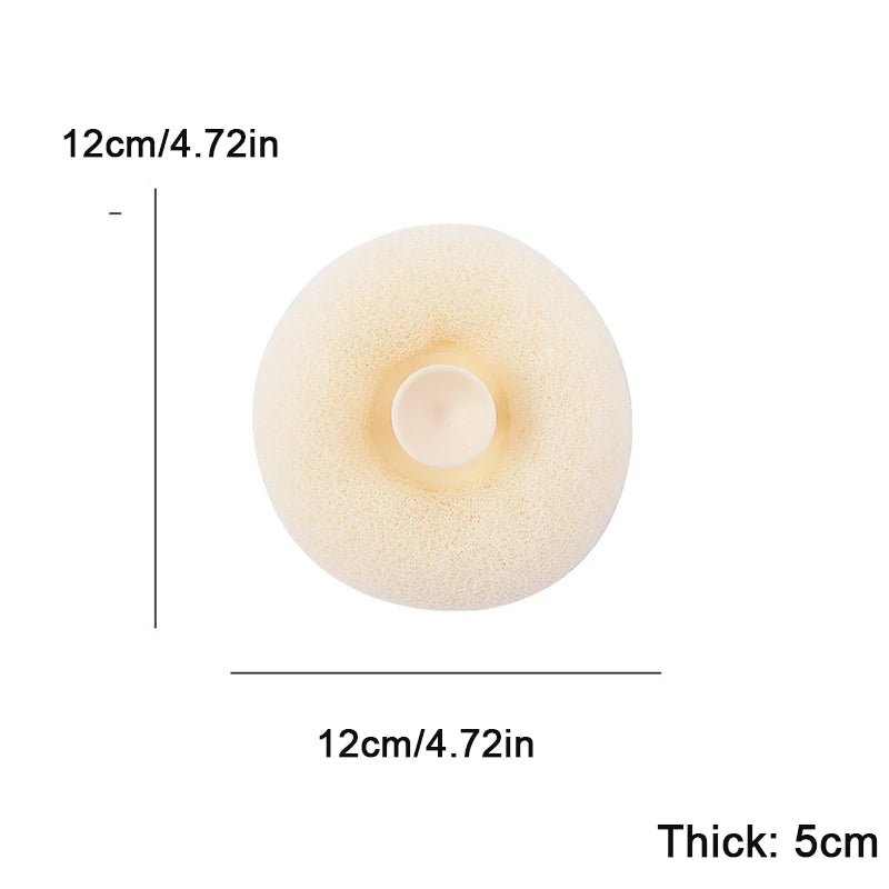 Exfoliating Bath Loofah Sponge with Suction Cup, Deep Cleansing Body Scrubber for Shower, Reusable Back Strap for Men & Women