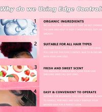 GOIPLE 30G Edge Control for 4C Curls Hair Styling Cream Tames Broken and Fix Bang Pomade Mini Small Hair Gel - BlissFully