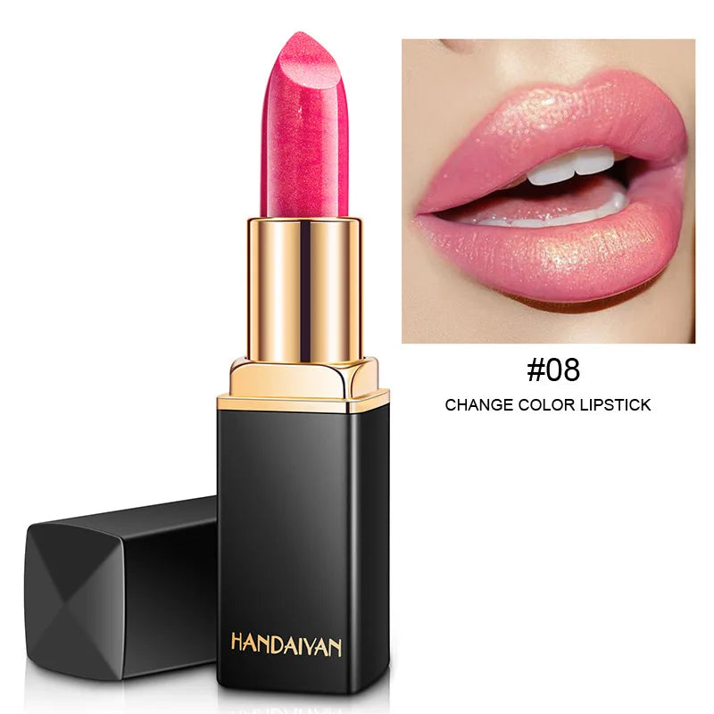 Handaiyan Diamond Glitter Lipstick Shimmer Sexy Pigments Makeup Long Lasting Waterproof Profissional
