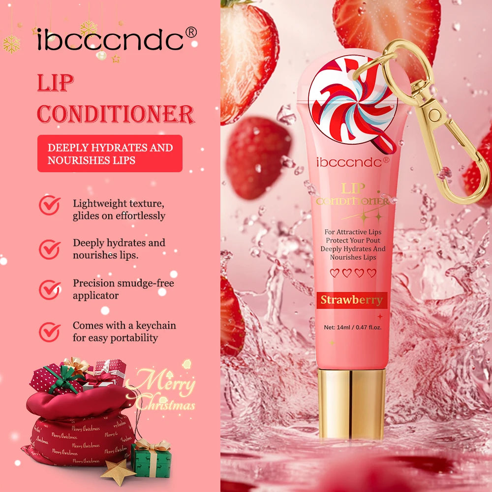 Christmas Lip Combo Lip oil and Lip Balm Set Long Lasting Moisturizing Lip Gloss Deep Hydrates Skin Care Gift for Women