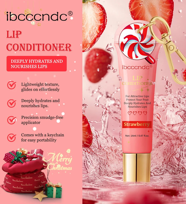 Christmas Lip Combo Lip oil and Lip Balm Set Long Lasting Moisturizing Lip Gloss Deep Hydrates Skin Care Gift for Women