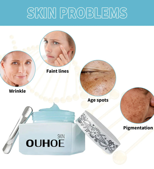 Collagen Anti Aging Cream Face Reduce Fine Lines Wrinkle Remove Melasma Melanin Glowing Moisturizing Deep Hydrating Facial Cream