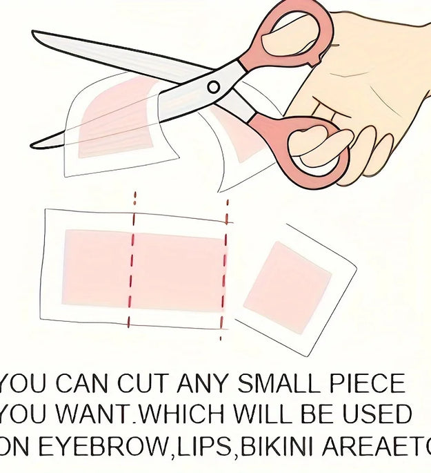 Professional Warning Tapes For Summer Hair Removal, Double Face Cold Warning Paper For Legs, Body, Face,6 Sticks, 10/20 Sticks