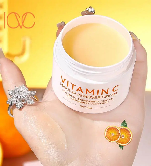 Gentle Vitamin C Facial Cleansing Balm Cream - Deep Cleansing & Makeup Remover, Brightening Face Wash For All Skin Types