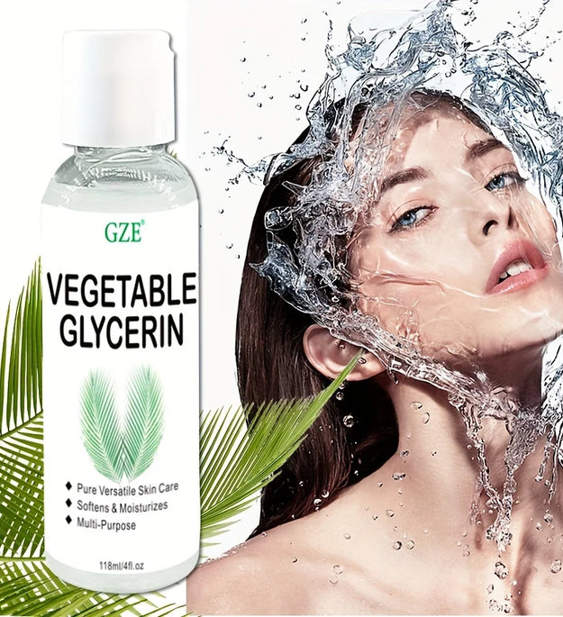 GZE Vegetable Glycerin, 100% Pure, Versatile Skin Care, Softening and Moisturizing, Multi-PURPOSE AND VERSATILE SKIN CARE - BlissFully
