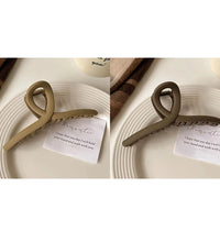 2/4Pcs Women Hair Claw Clip Cross Matte Hairpin Fashion Hairgrips Large Hair Claw Crab Clips Girls Korean Hair Accessories - BlissFully