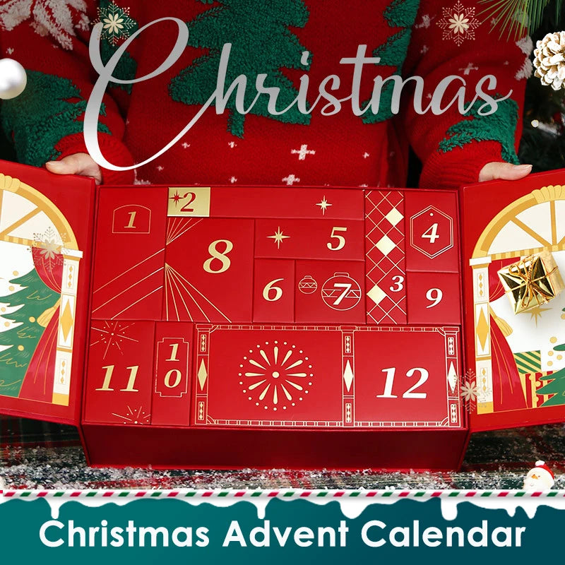 2025 Christmas Advent Calendar DIY Face Cream Concealer Essence Christmas Makeup Set Countdown Calendar Gift Box Skin Care Set