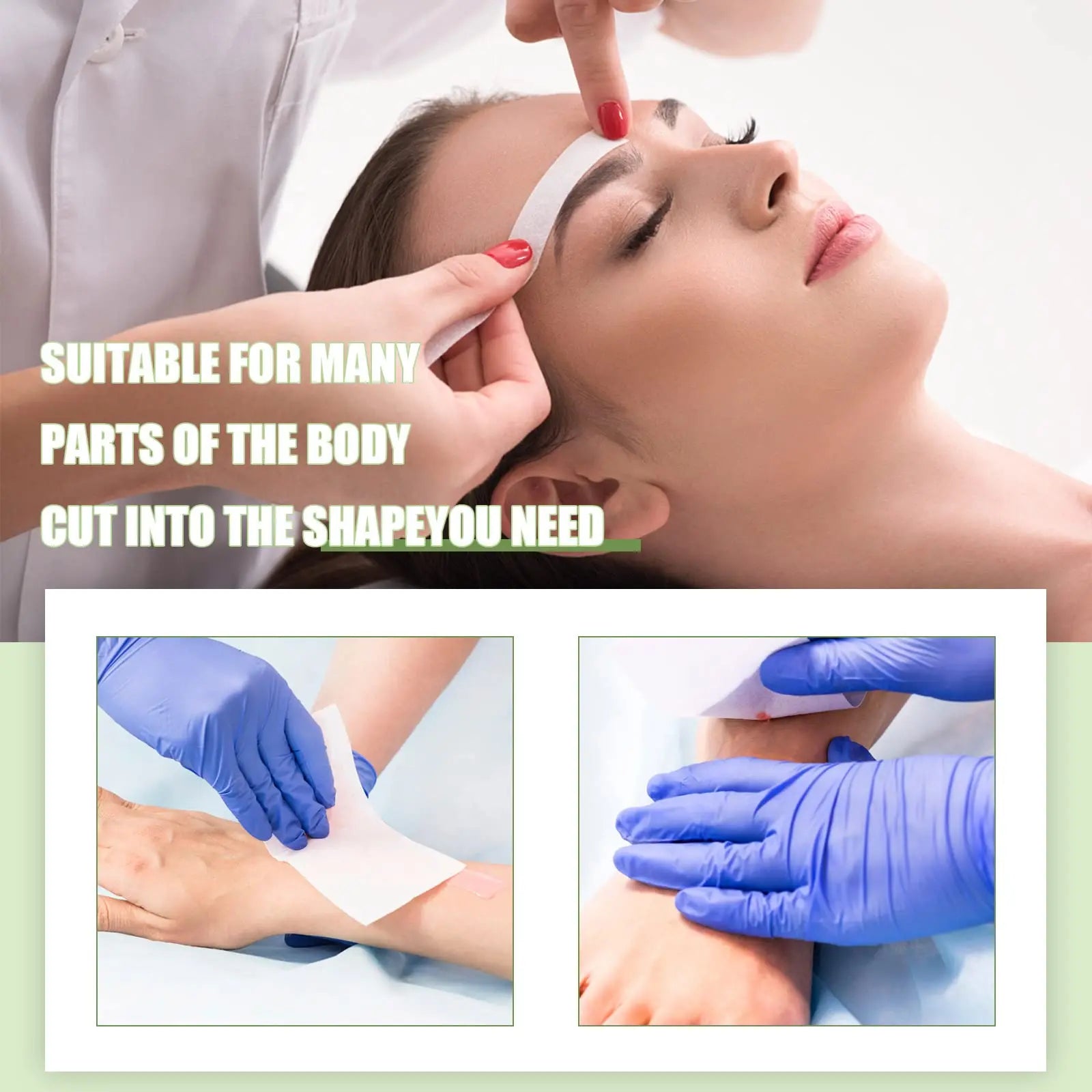 Professional Hair Removal Tool Depilatory Paper Nonwoven Epilator Women Wax Strip Paper Shaving Roll Waxing Smooth Legs