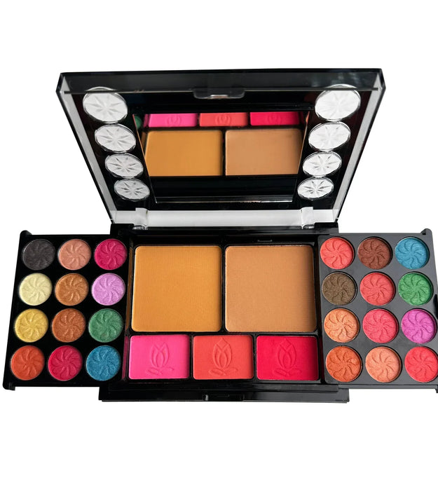 37 Colors Makeup Palette Kit Mini Travel Size Eyeshadow Blush Pressed Powder Lipstick Set Korean Cosmetics Women Waterproof