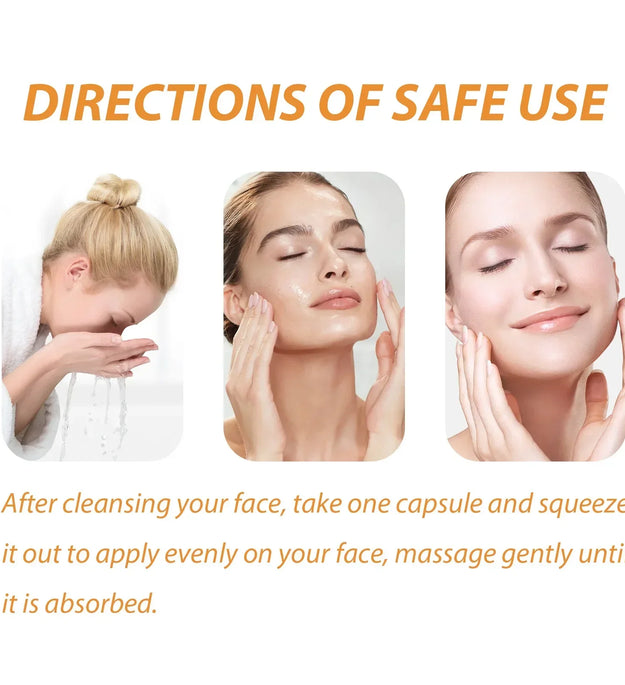 50Pcs Collagen Face Care Capsules Serum Spot Acne Wrinkle Remover Firming Whitening Hyaluronic Acid Essence Skin Care New style - BlissFully